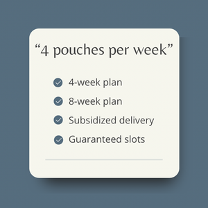 Each Week: 4 Kefir Pouches