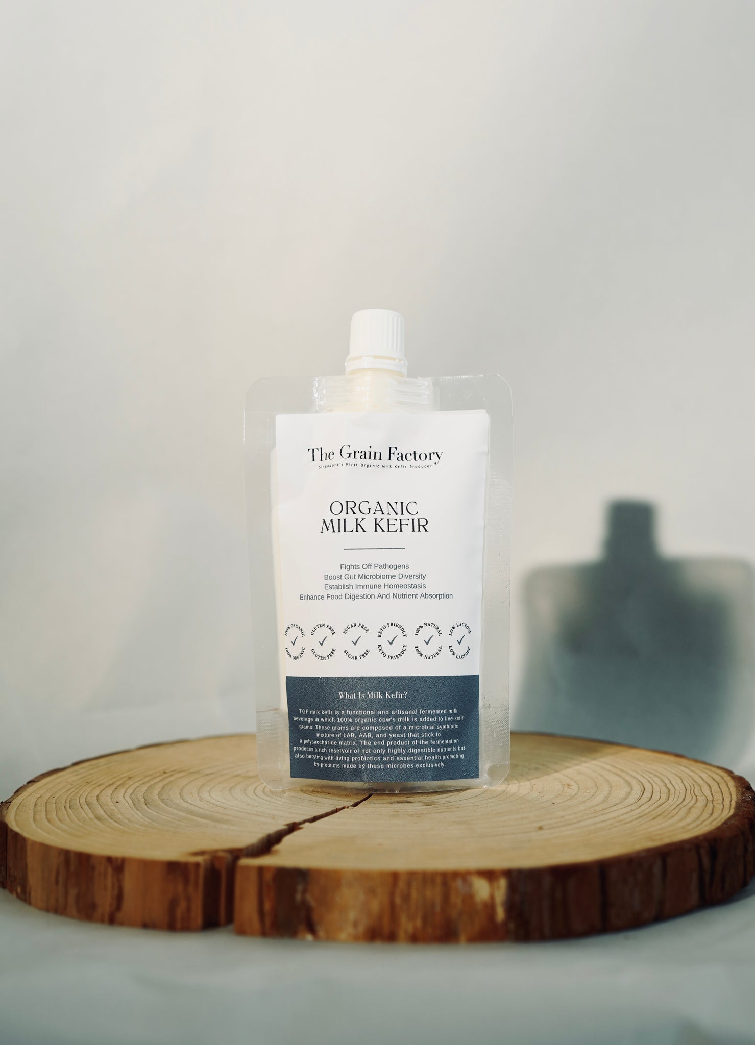 Organic milk kefir