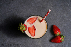 Strawberry kefir smoothie